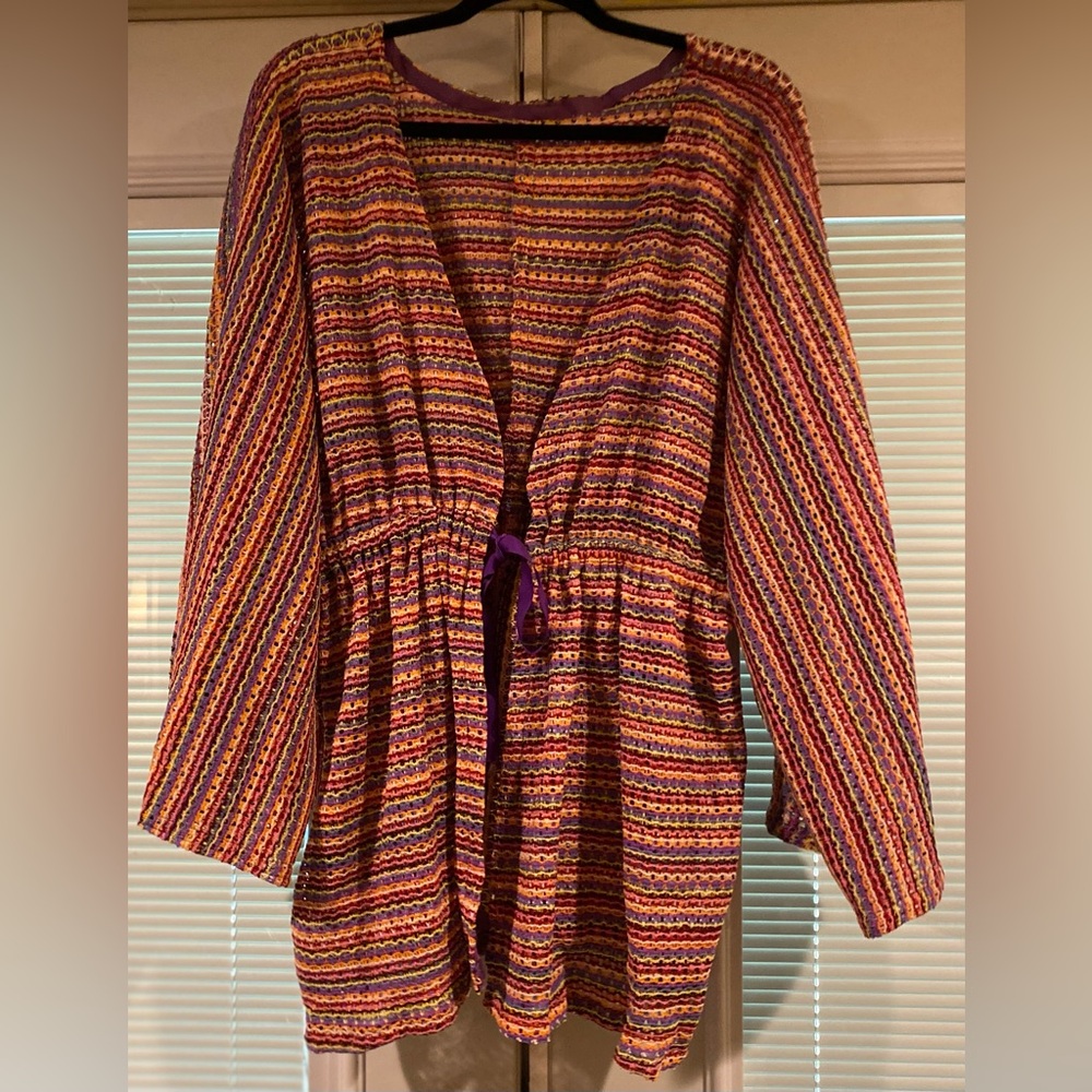 Vintage colorful kimono. SZ L